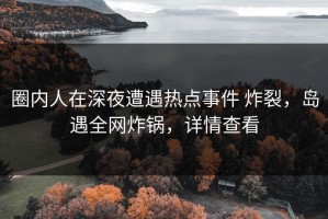 圈内人在深夜遭遇热点事件 炸裂，岛遇全网炸锅，详情查看
