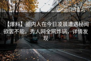 【爆料】圈内人在今日凌晨遭遇秘闻 欲罢不能，秀人网全网炸锅，详情发现