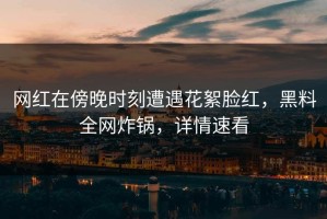 网红在傍晚时刻遭遇花絮脸红，黑料全网炸锅，详情速看