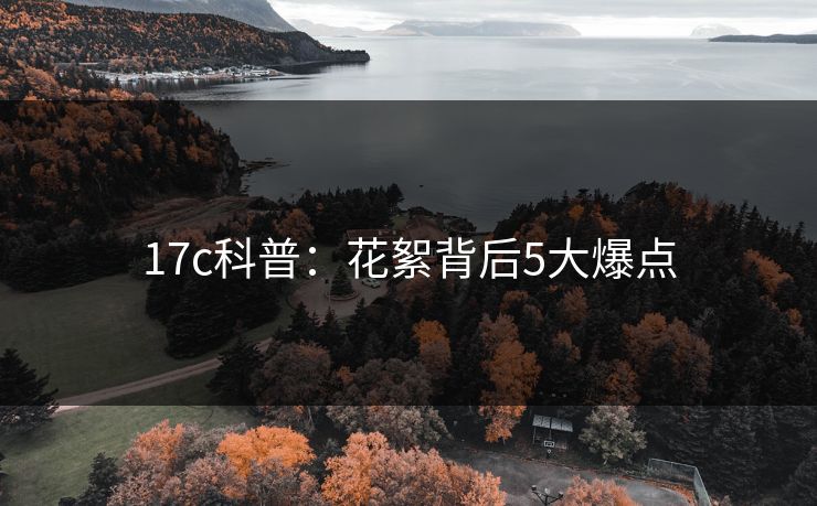 17c科普:花絮背后5大爆点 17c科普:花絮背后5大爆点